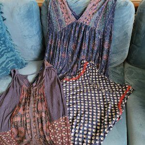 LUCKY BRAND Tank Top Bundle 3 Navy / Blue Sleeveless COMFIE & Cute Tops XL